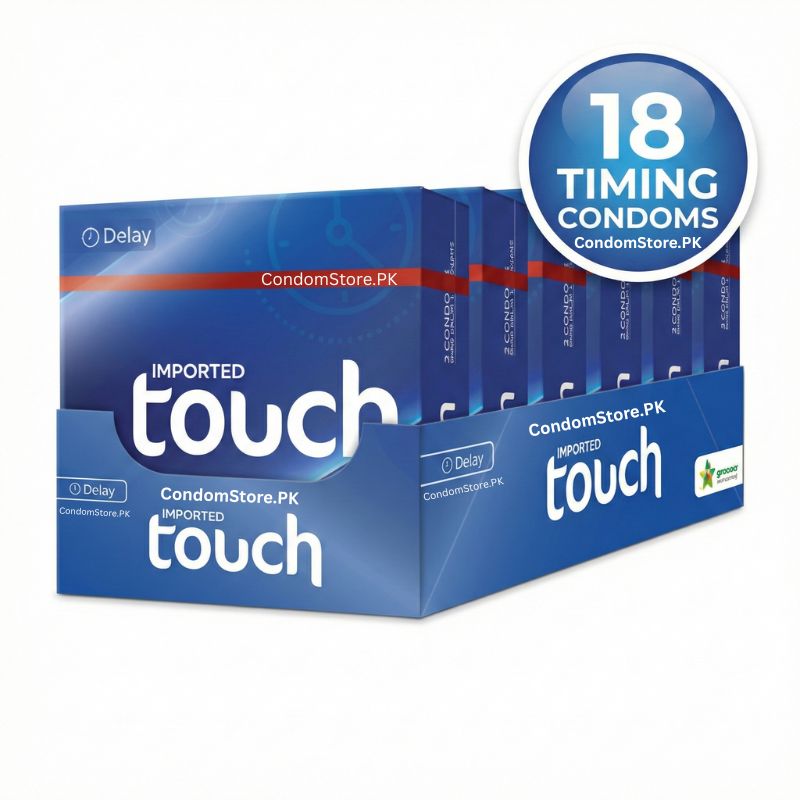 Touch Delay Condoms (18 Pack) - Long Timing Value Box