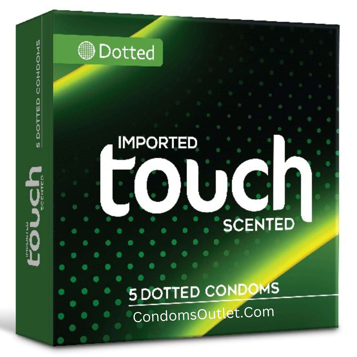 Touch Dotted Condoms - 5 Pack - Stimulating Texture for Extra Pleasure