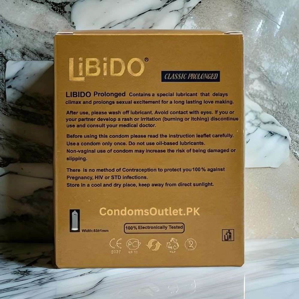 Libido Classic Prolonged Delay Condoms (3 Pack) – Maximum TimingCondomsOutlet.Pk