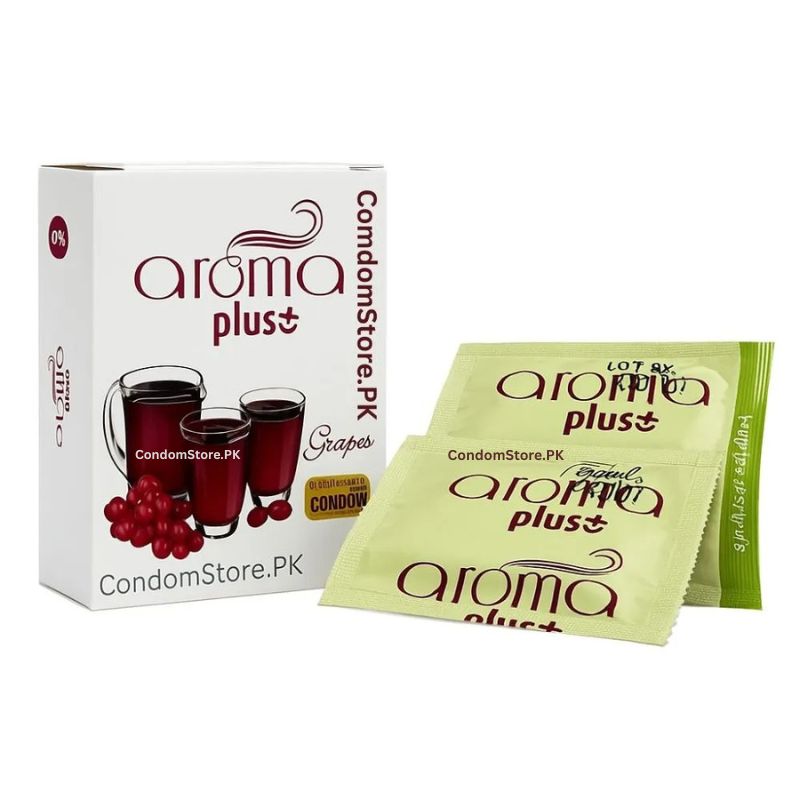 Aroma Plus Grapes Condoms (3 Pack) - Sweet Flavor & Dotted