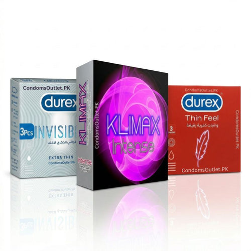 Best Ultra Thin Condoms Bundle – Durex Invisible, Feel Thin & Klimax Intense
