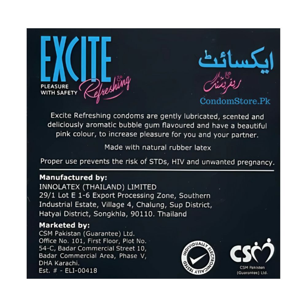 Buy Bubblegum Flavored Condoms in Pakistan At Wholesale Price Back side