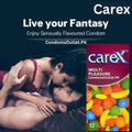 Carex Assorted Flavour Condoms - 12 Pack - 6 Delicious Fruity Tastes