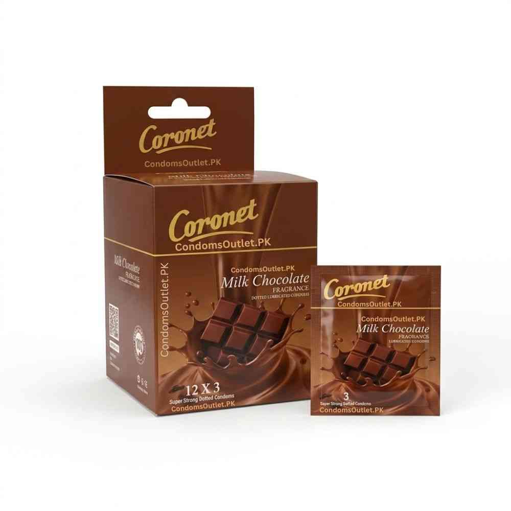 Coronet Milk Chocolate Condoms – Dotted (36 Pack)