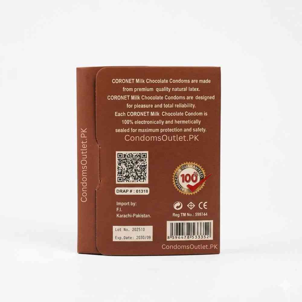 chocolate flavored dotted condoms small pack