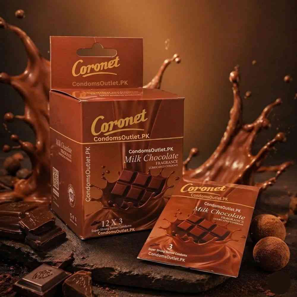 Coronet Milk Chocolate Condoms – Dotted (36 Pack)