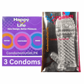 Happy Life & Crystal Silicone Condom Bundle – Reusable & Spiked
