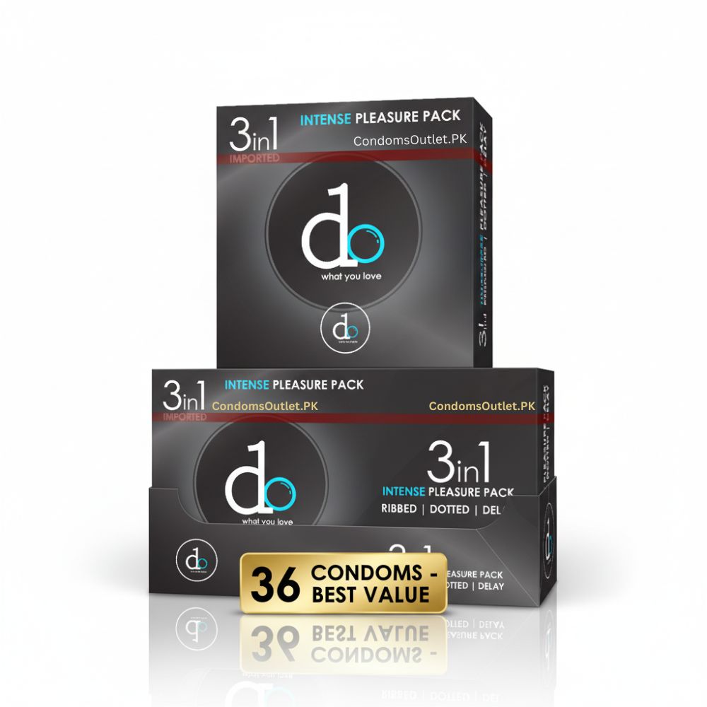 Do 3-in-1 Condoms (35 Pack) – Super Saver Bundle – Triple Action Pleasure