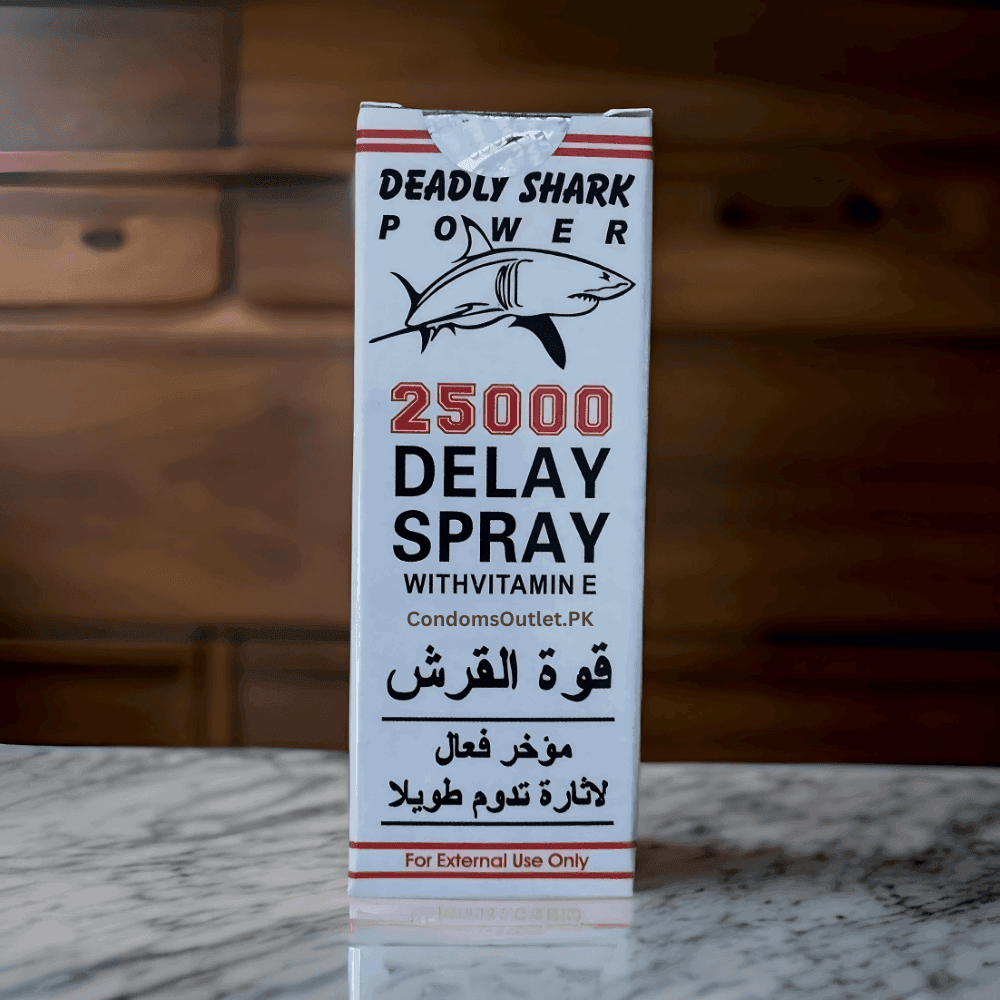Buy Deadly Shark 25000 Delay Spray (45ml) | Maximum Strength | CondomsOutlet.Pk
