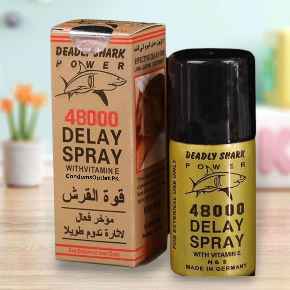 Deadly Shark Power 48000 Delay Spray - 45ml - Long Lasting Timing Spray