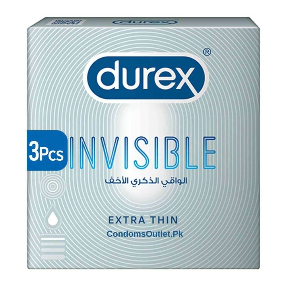 Durex Invisible Condoms (3 Pack) – Ultra Thin & Natural Feel