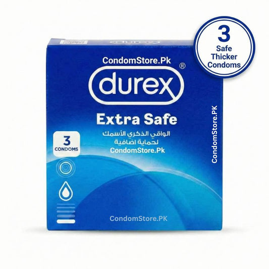 Durex Extra Safe Condoms (3 Pack) - Thicker & Extra Lubricated