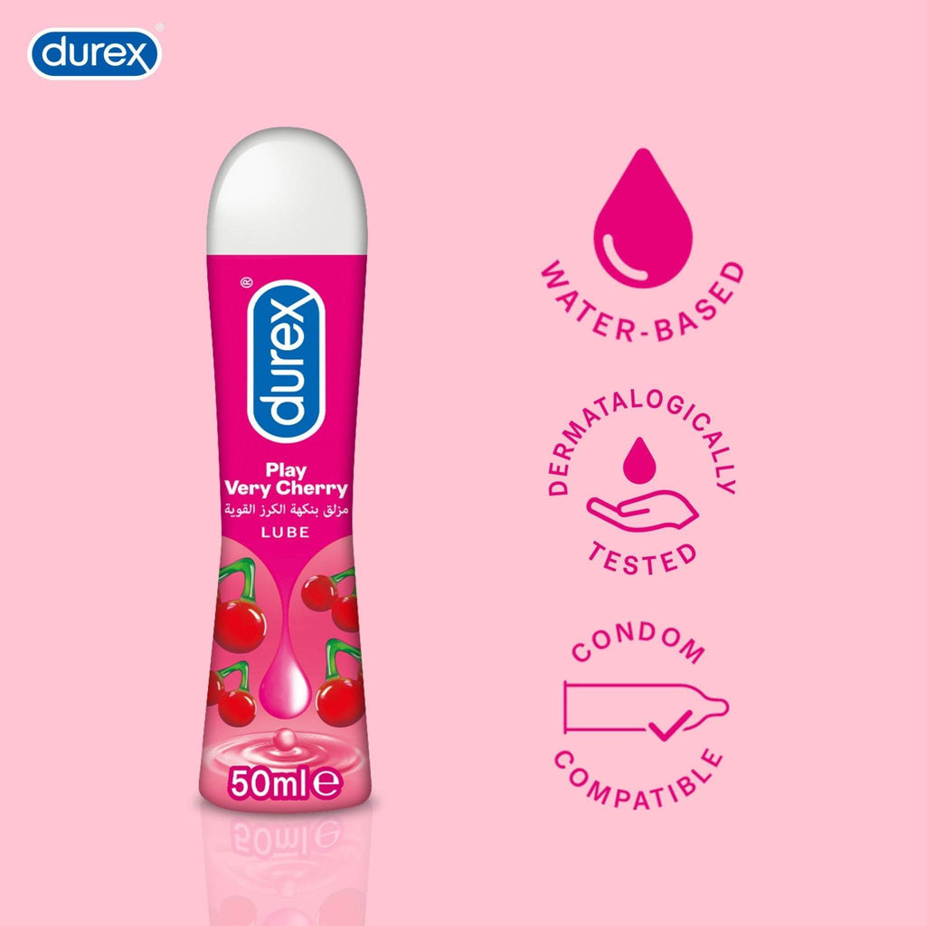 Durex Play Very Cherry Lube - 50ml - Sweet Fruity Intimate Lubricant