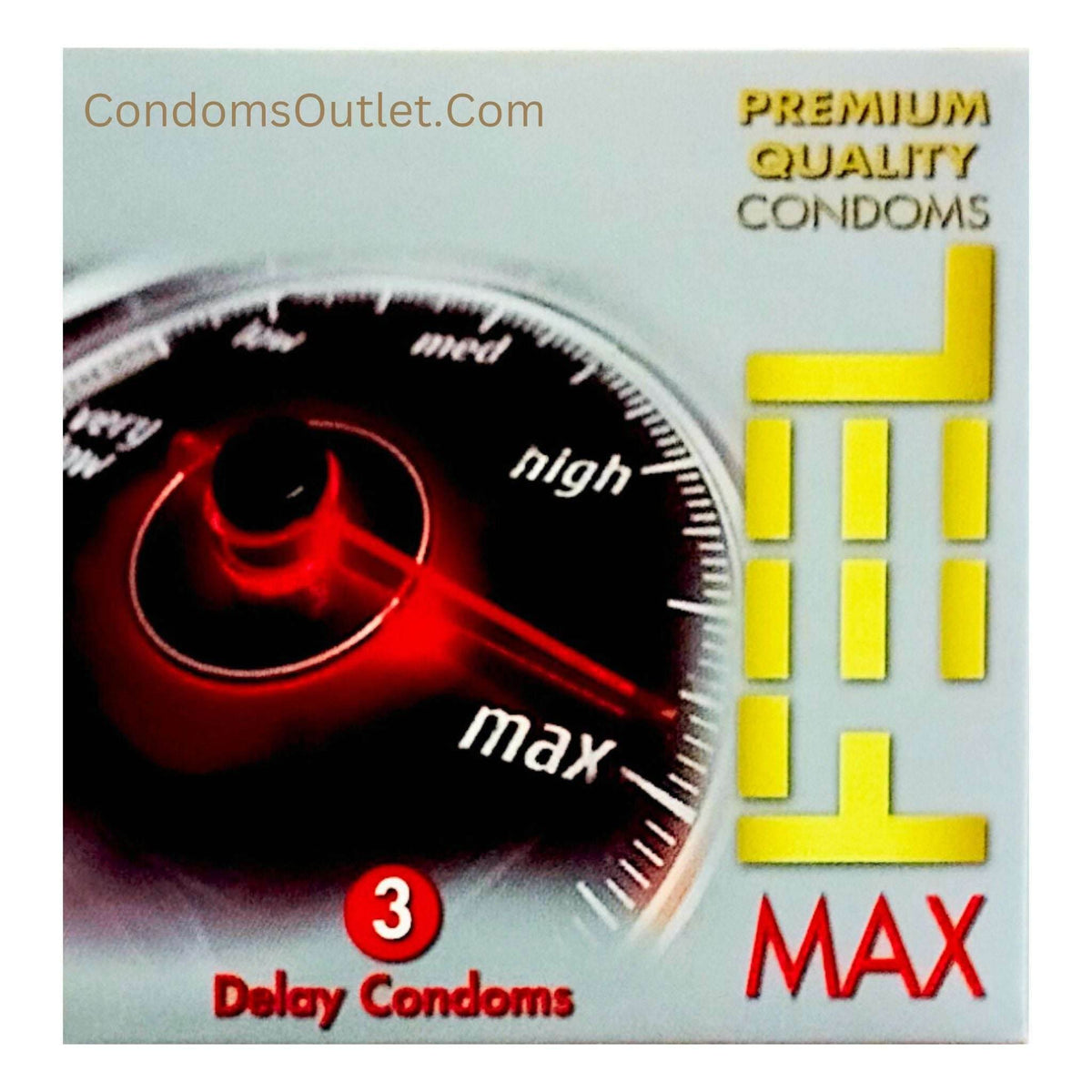 Feel Max Delay Condoms - 3 Pack - Extra Strong 8.5% Benzocaine Timing