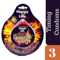 Happy Life Intense Delay Condoms (3 Pack) – Climax Control