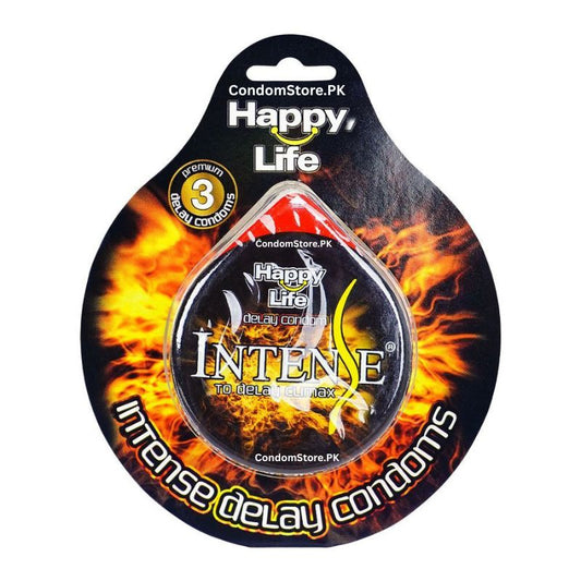 Happy Life Intense Delay Condoms (3 Pack)