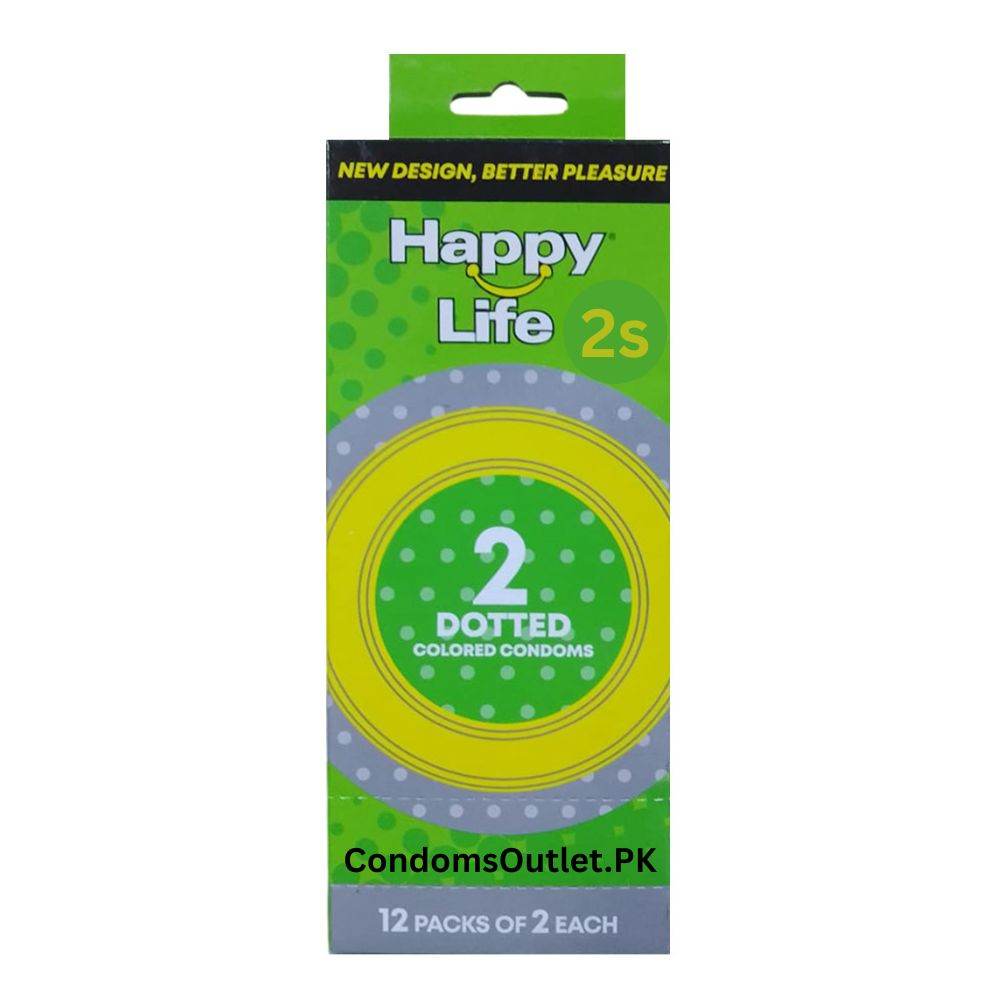 Happy Life Dotted Condoms (24 Pack) – Intense Stimulation
