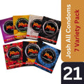 Josh Condoms Ultimate Variety Pack - 21 Condoms - 7 Different Styles