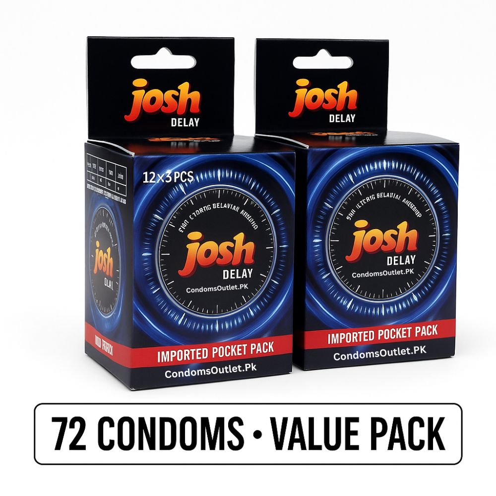 Josh Delay Condoms (72 Pack) – Jumbo Wholesale Bundle – Climax Control