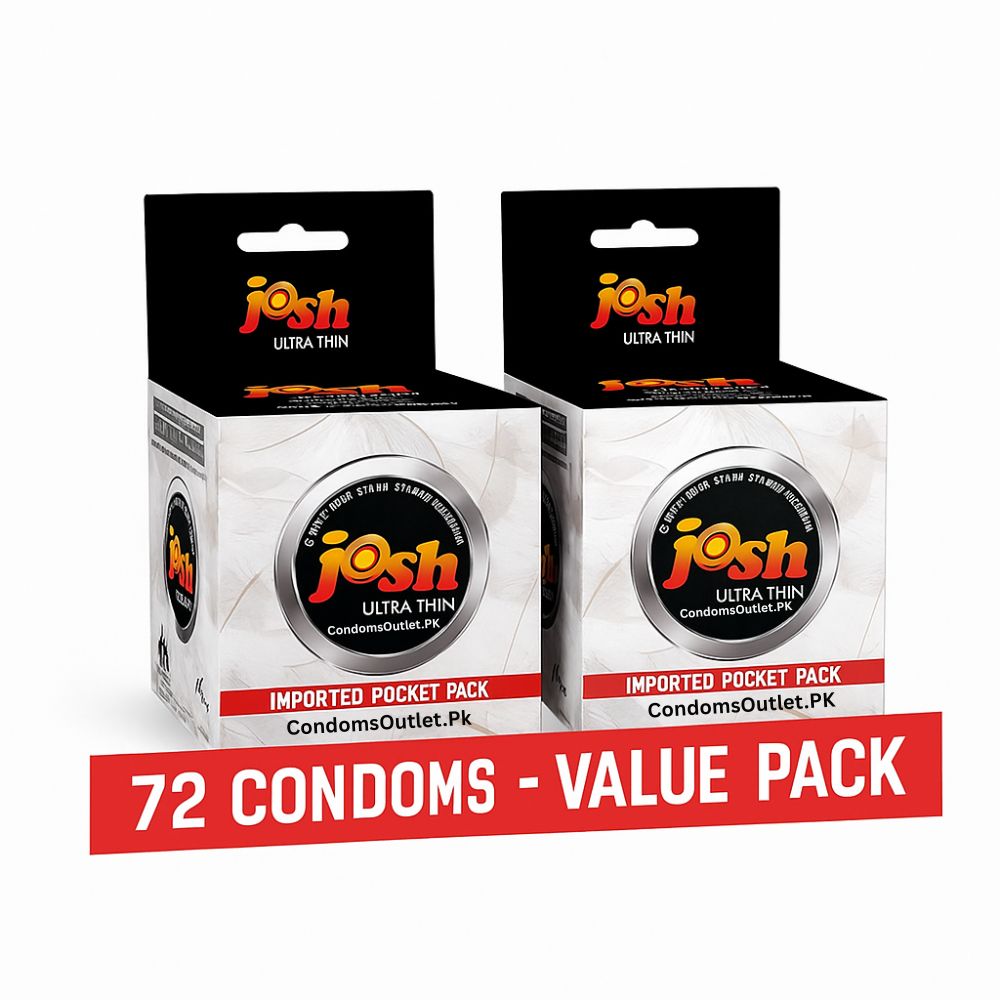Josh Ultra Thin Condoms (72 Pack) – Jumbo Wholesale Bundle – Skin Feel