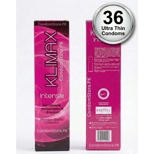 Klimax Intense Condoms (36 Pack) - Ultra Thin & Contoured