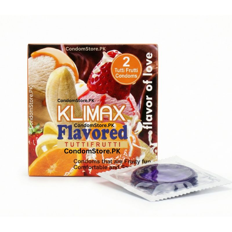 Klimax Tutti Frutti Condoms (2 Pack) - Exotic Flavor & Scent