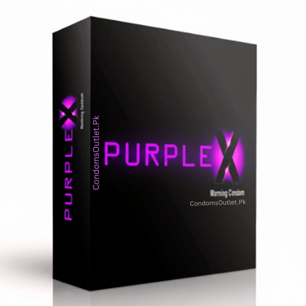 Klimax Purple X Condoms - 3 Pack - Warming Gel & Studded Texture