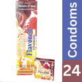 Klimax Strawberry Flavored Condoms - 24 Pack - Exotic Fruit Aroma