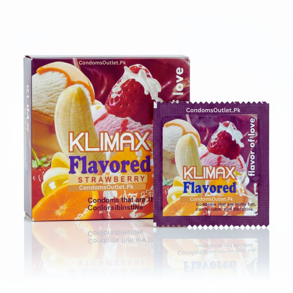 Klimax Strawberry Flavored Condoms (2 Pack) – Sweet Romance