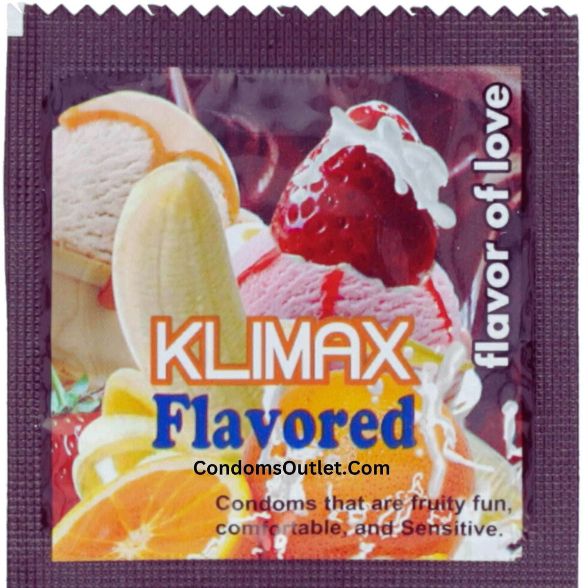 Klimax Strawberry Flavored Condoms (2 Pack) – Sweet Romance