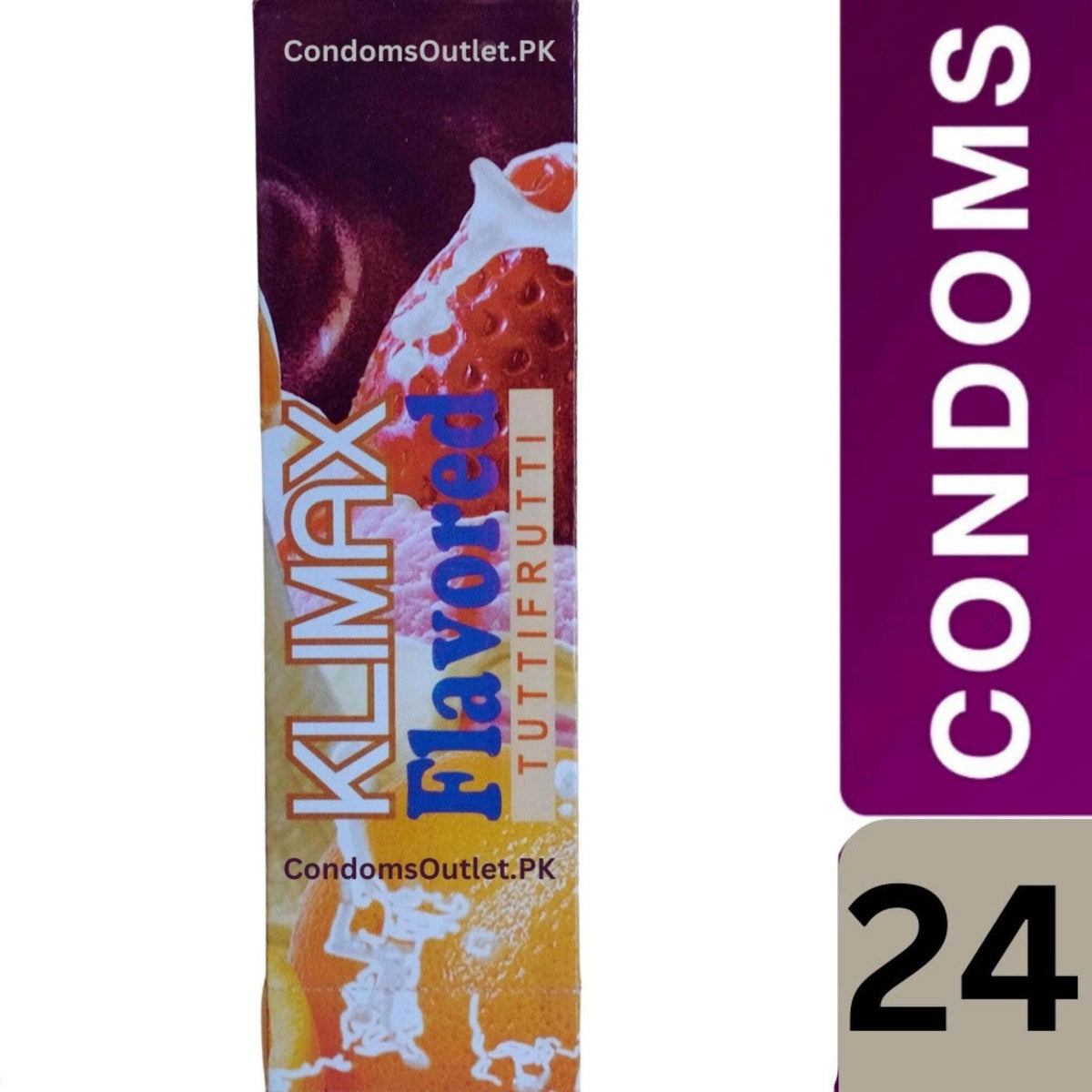 Klimax Tutti Frutti Flavored Condoms - 24 Pack - Erotic Aroma & Sensation