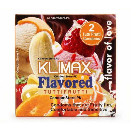 Klimax Tutti Frutti Condoms (2 Pack) - Exotic Flavor & Scent