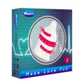 Mango Spiral Spike Condom - Single Pack - Winding All-Around Sensation
