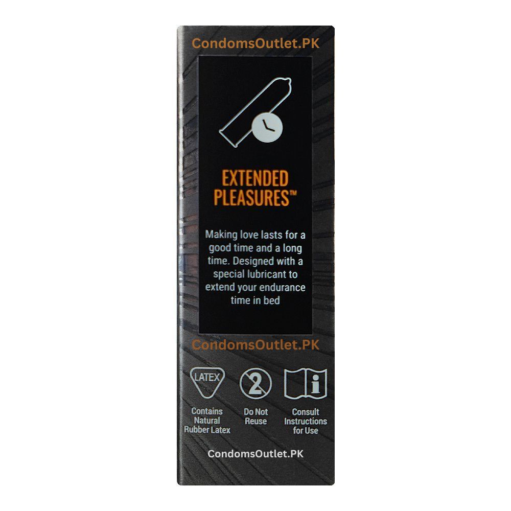 ONE Extended Pleasures Condoms – 3 Pack – Maximum Climax Control