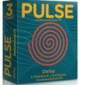 Pulse Delay Premium Condoms - 3 Pack - Extended Performance & Luxury Feel