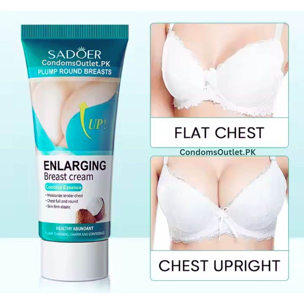 Sadoer Breast Enlarging Cream 60g with Coconut Essence - CondomsOutlet.Pk