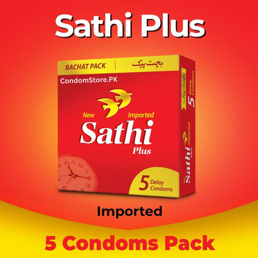Buy Sathi Plus 5 Delay Condoms in Pakistan At Wholesale Price