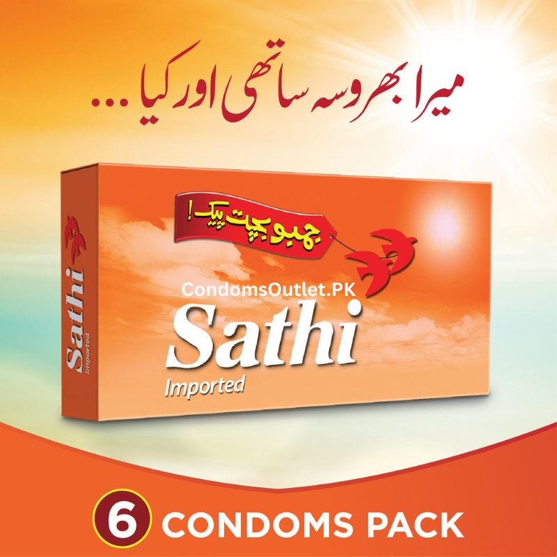 Sathi Condoms (6 Pack) – Classic Lubricated – Trusted Protection