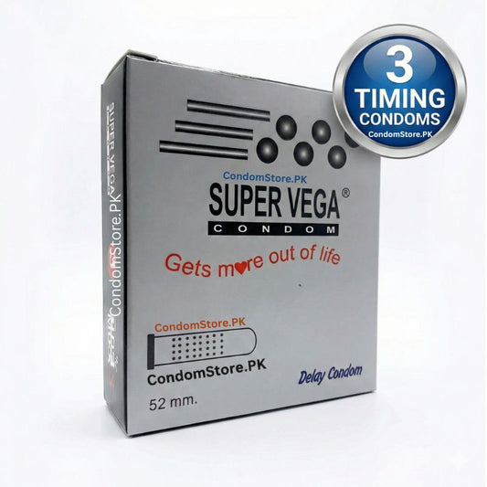 Super Vega Condoms (3 Pack) - Delay & Textured