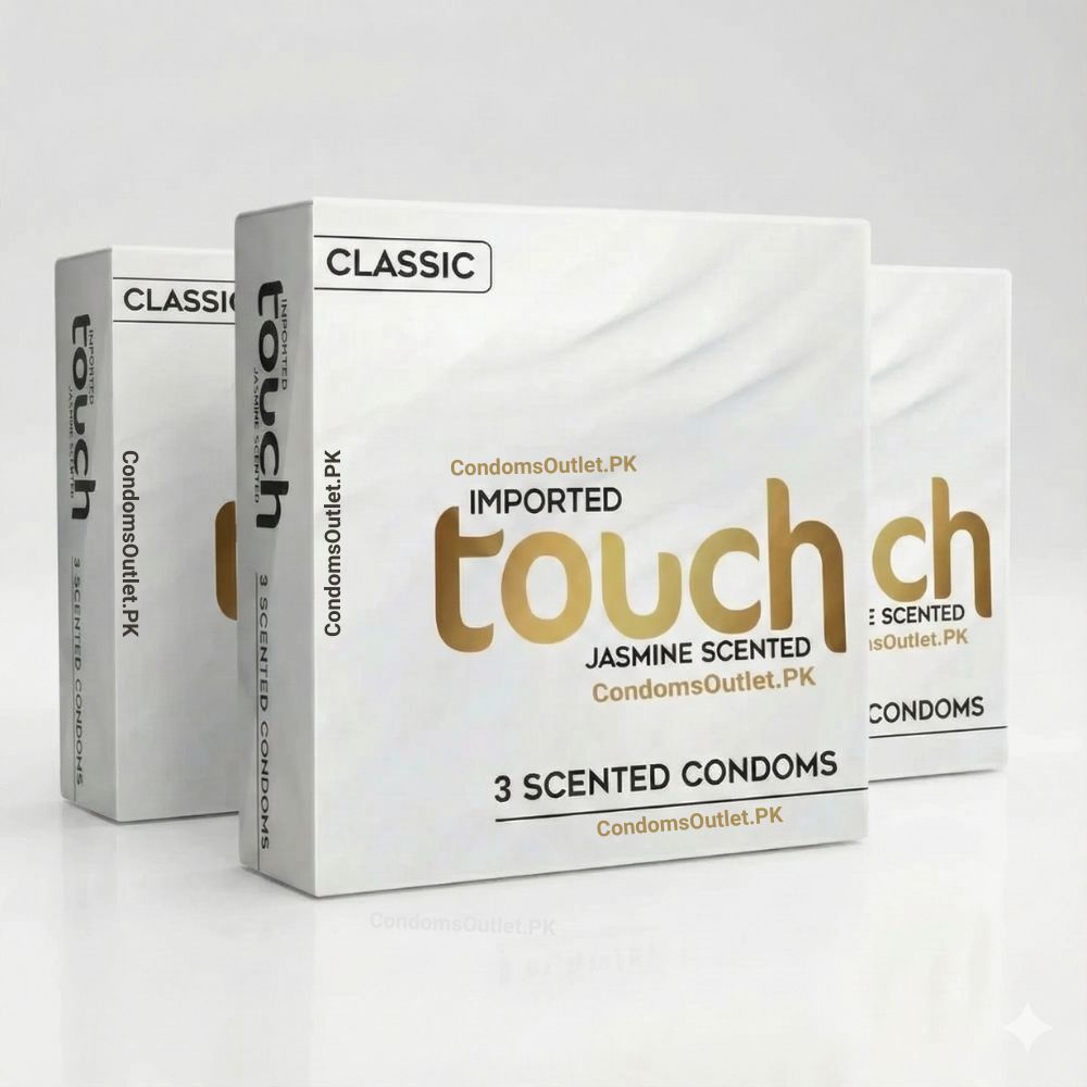 Touch Classic Condoms (6 Pack) – Jasmine Scented Smooth Fit Value Bundle Two Boxes