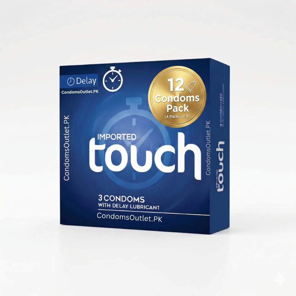 Touch Delay Condoms – Long Lasting Performance + Extra Control (12 Pack)