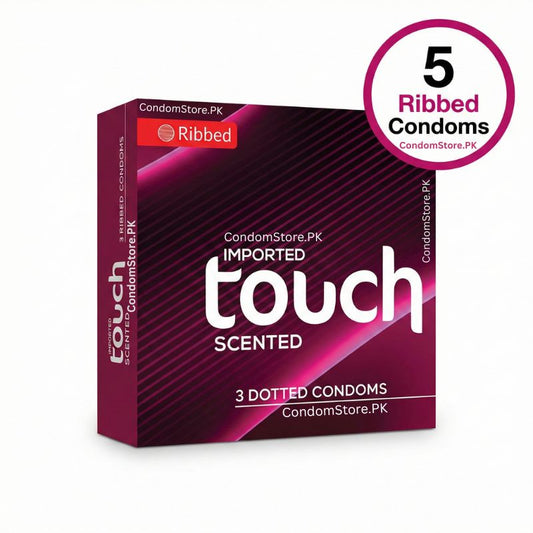 Touch Ribbed Condoms (5 Pack) - Jasmine Scented & Textured
