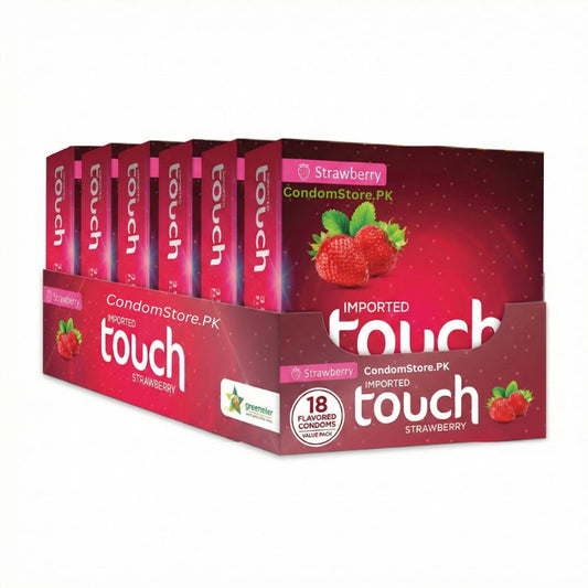 Touch Strawberry Condoms (18 Pack)