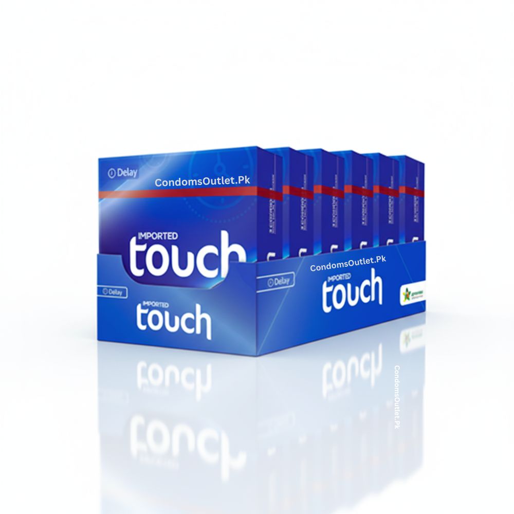 Touch Delay Condoms - 18 Pack Dispenser - Long Lasting Timing & Control