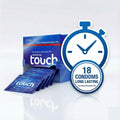 Touch Delay Condoms - 18 Pack Dispenser - Long Lasting Timing & Control
