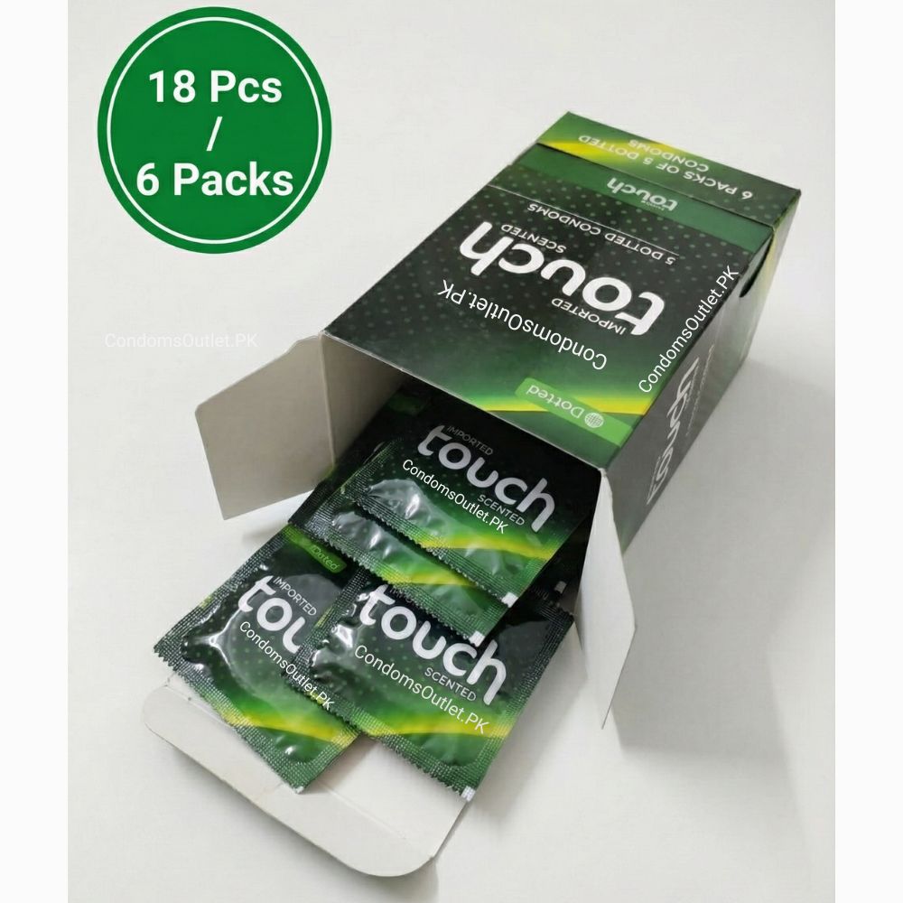 Touch Dotted Condoms - 18 Pack - Stimulating Texture & Value Pack