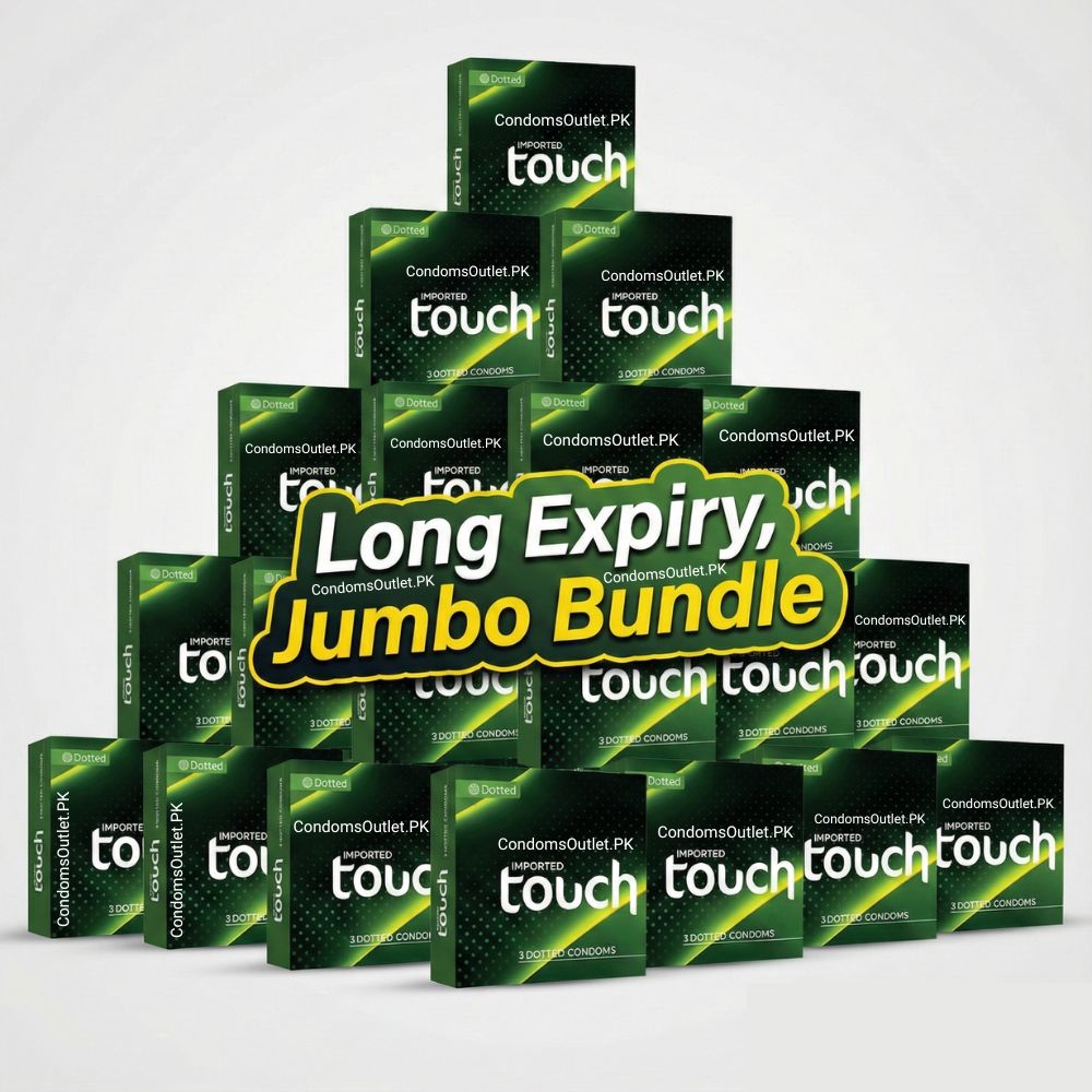 Touch Dotted Condoms (72 Pack) – Jumbo Wholesale Bundle – Intense Pleasure