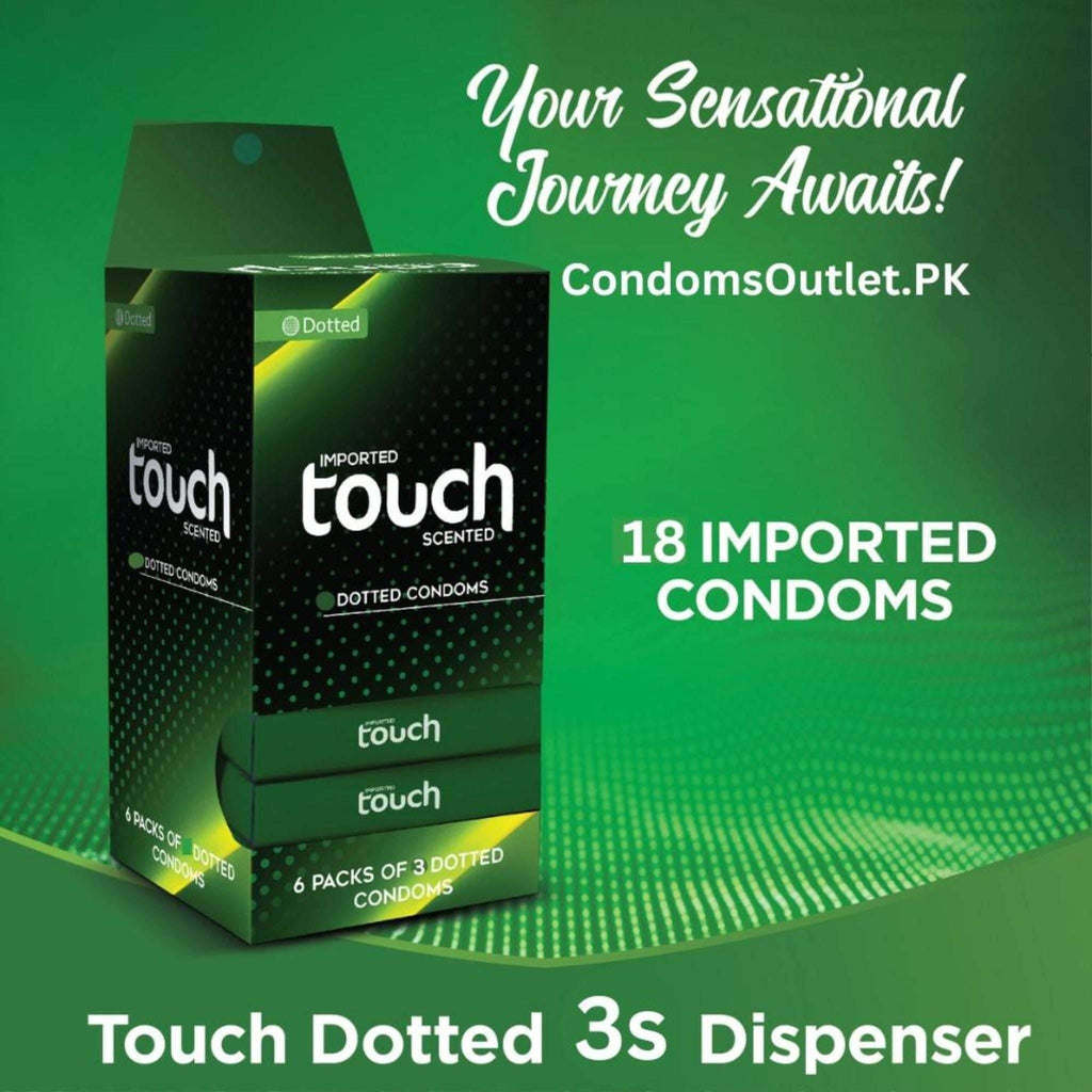 Touch Dotted Condoms - 18 Pack - Stimulating Texture & Value Pack
