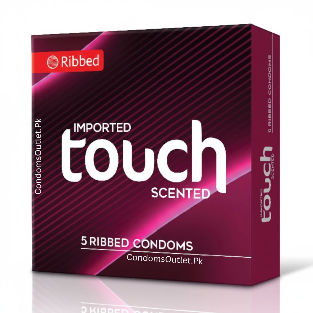 Touch Ribbed Condoms - 5 Pack - Jasmine Scented Stimulation