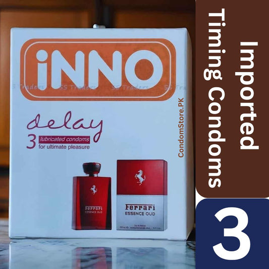 Buy iNNo Delay Dotted Condoms in Pakistan At Best Price - Red